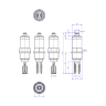 Вибрационный сигнализатор предельного уровня 555292 Tuning fork 8110