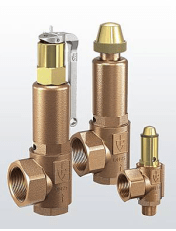 Предохранительный клапан 851-tbGO-PTFE р/р СС499К(латунь) Тмакс=+225oC PN50 Руст=0,5-50,0bar (DN32, 40х50, 851-tbGO-32-f/f-40/50-PTFE-6)