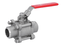 Кран шаровый DN50, PN64, 1.4408/PTFE, под сварку, полнопроходной, DIN3202-S13