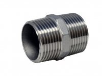 Двойной ниппель Doppelnippel (konisch) 1/4" (DIN2999), Edelstahl 1.4408
