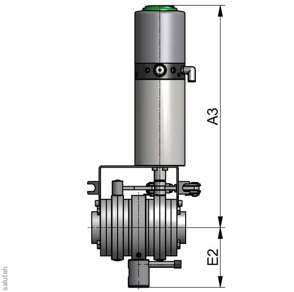 595410501360  Клапан протечек  LSV07 1LV ZF DN 50 304 BL. LF1-TOP PNEU.LV EPDM